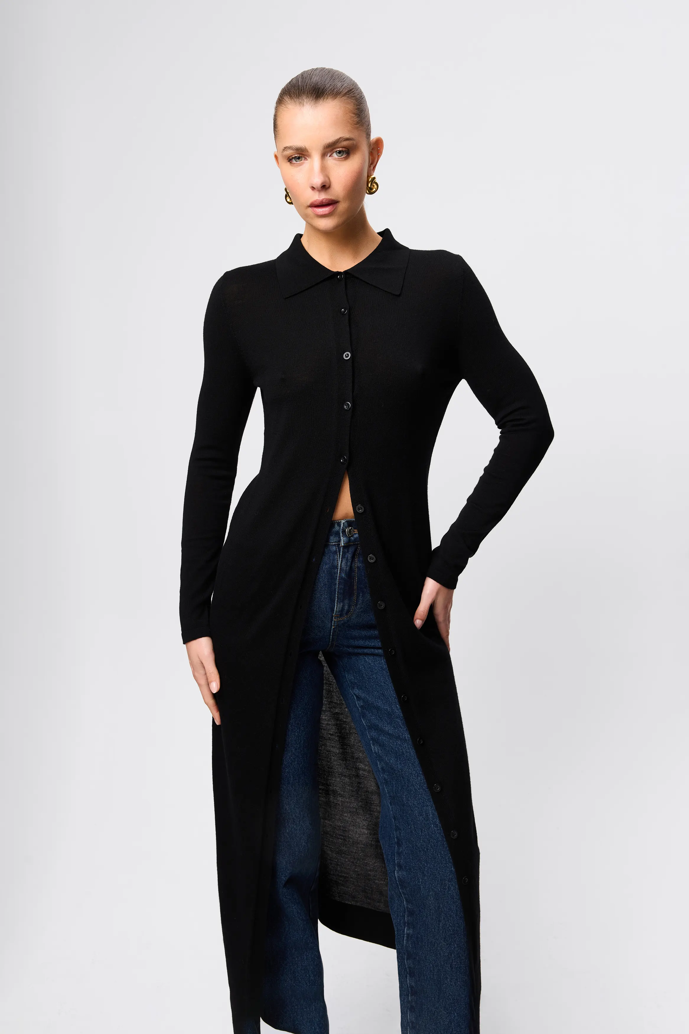 Maine Longline Merino Cardigan - Image 3