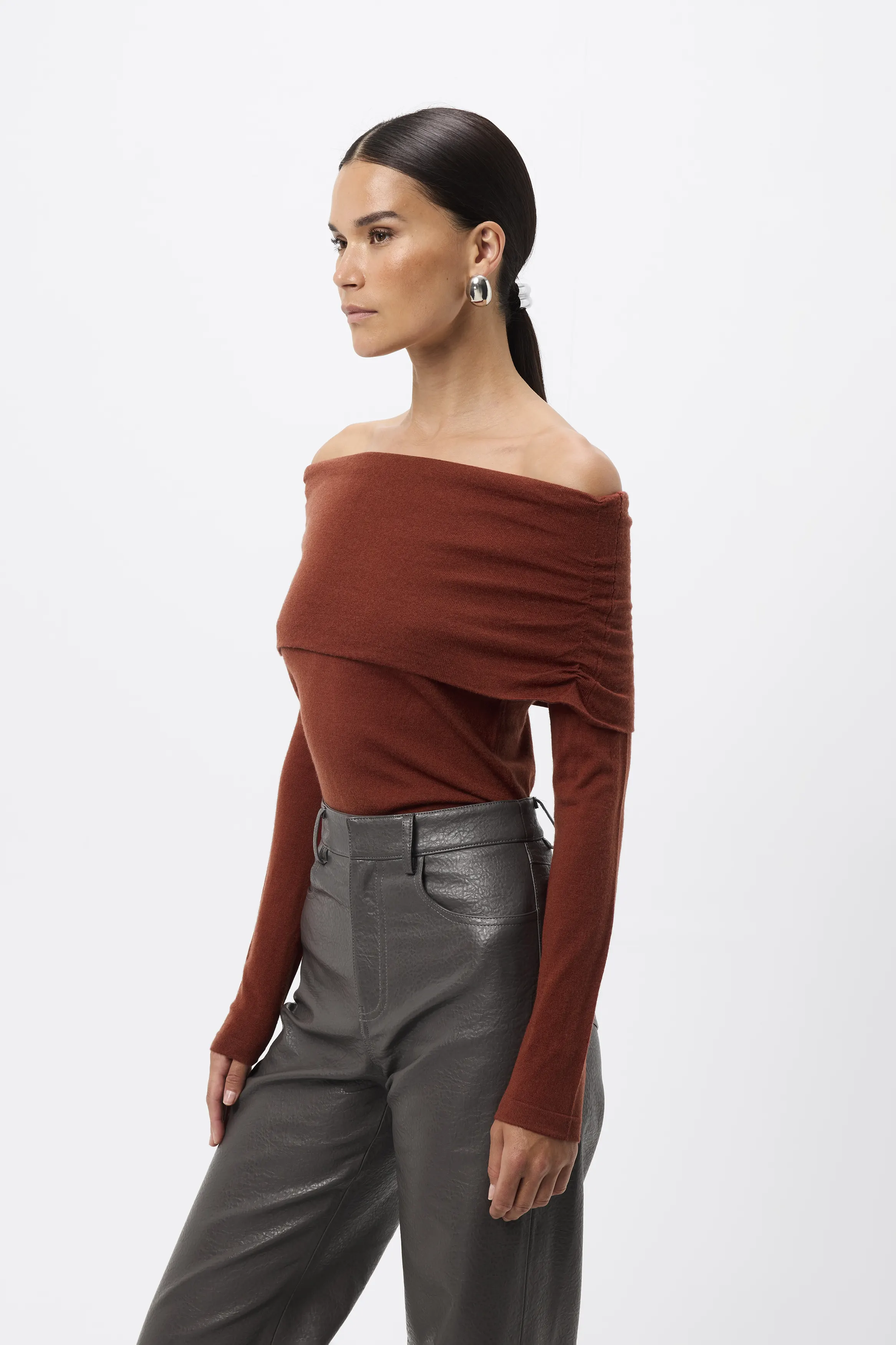 Maine Off Shoulder Merino Top - Image 5