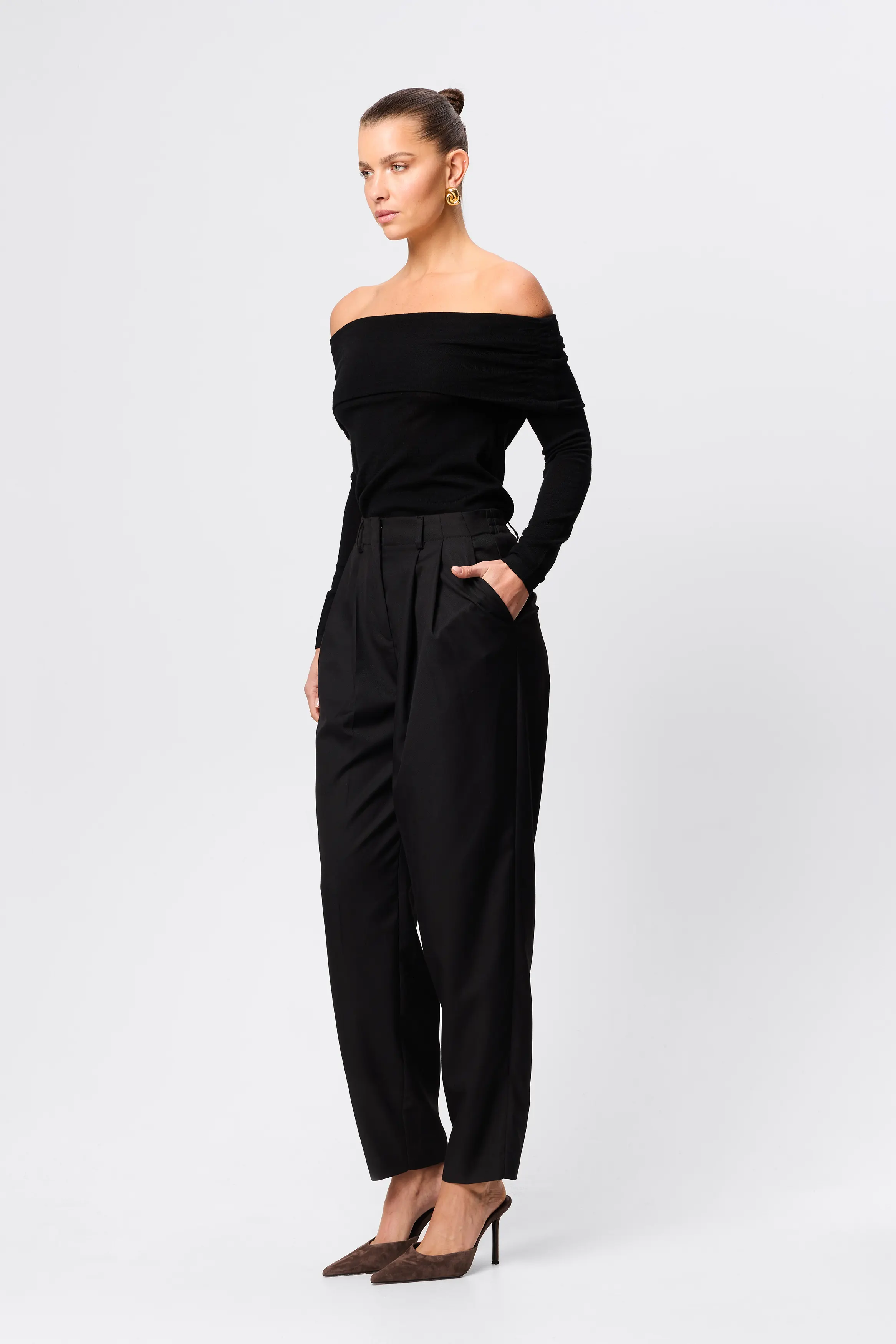 Maine Off Shoulder Merino Top - Image 4