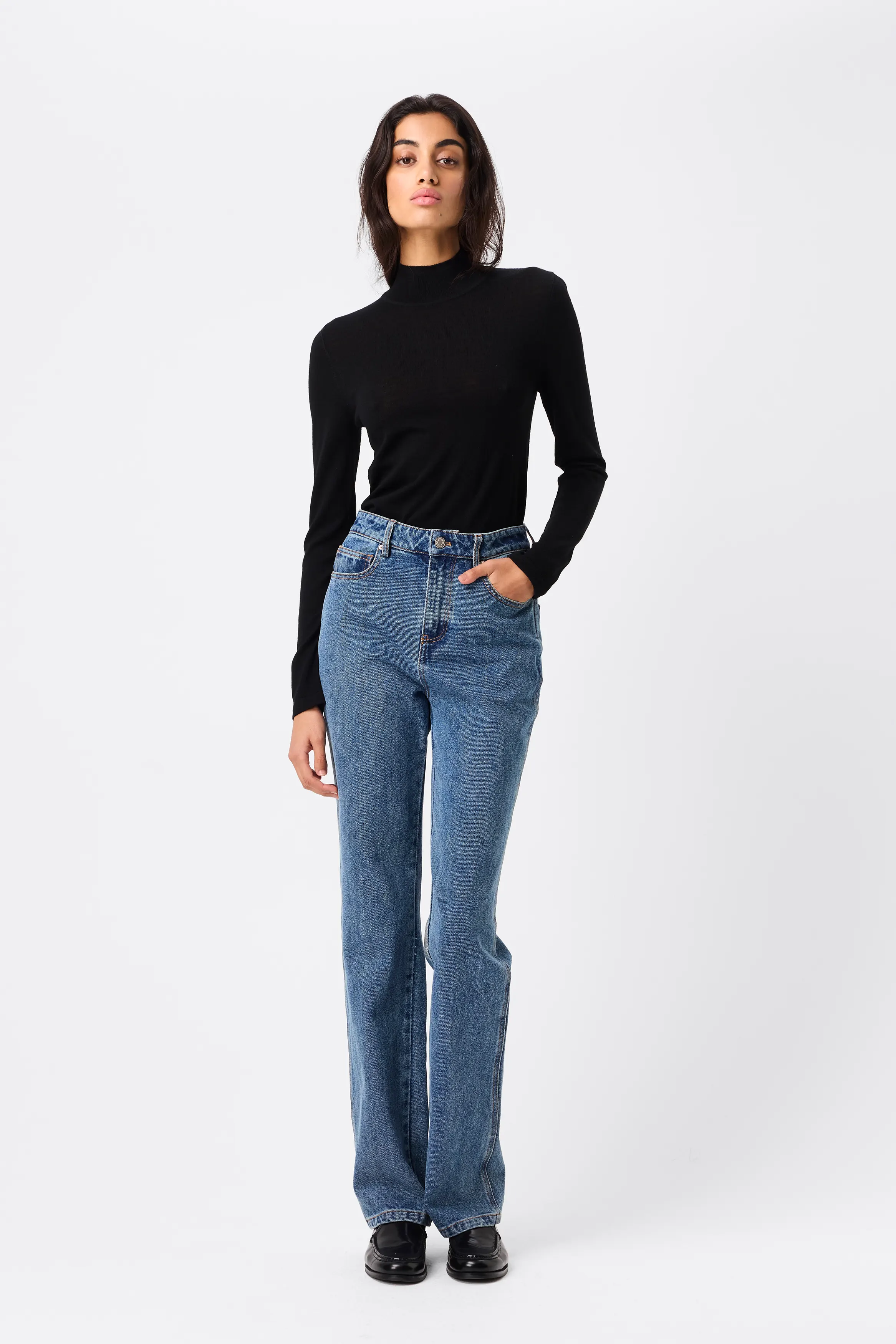 Maine Turtleneck Merino Top - Image 3
